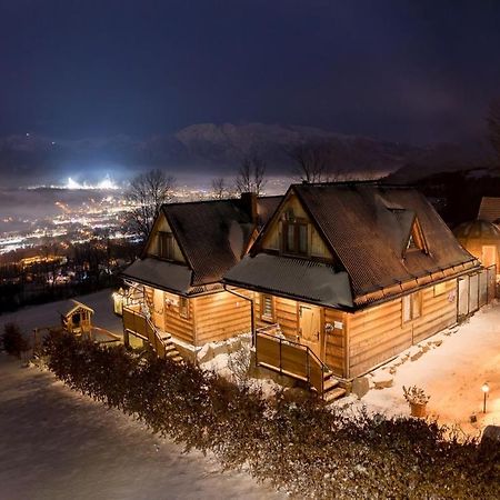 Domki Widokowe Wooden Luxury Chalet & Jacuzzi ซอมบ์ ภายนอก รูปภาพ