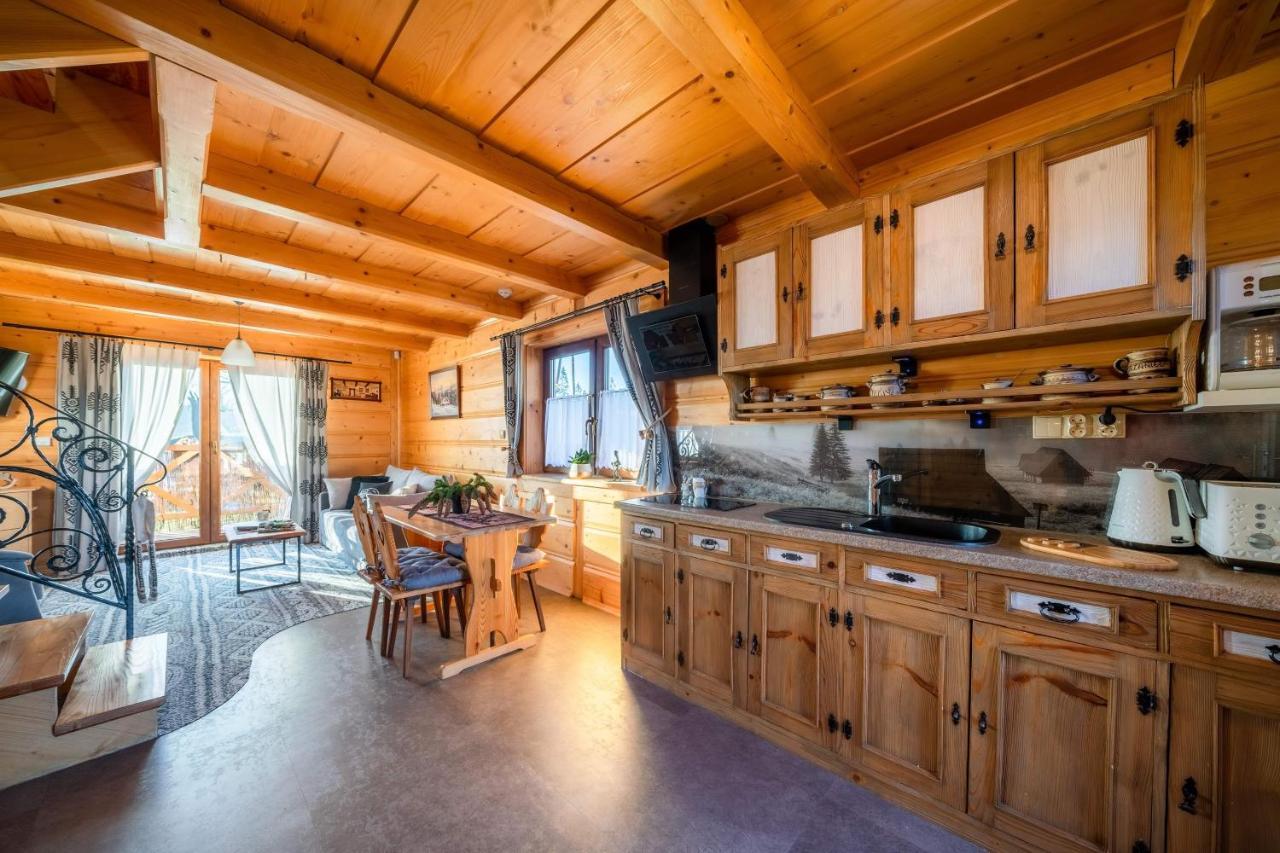Domki Widokowe Wooden Luxury Chalet & Jacuzzi ซอมบ์ ภายนอก รูปภาพ