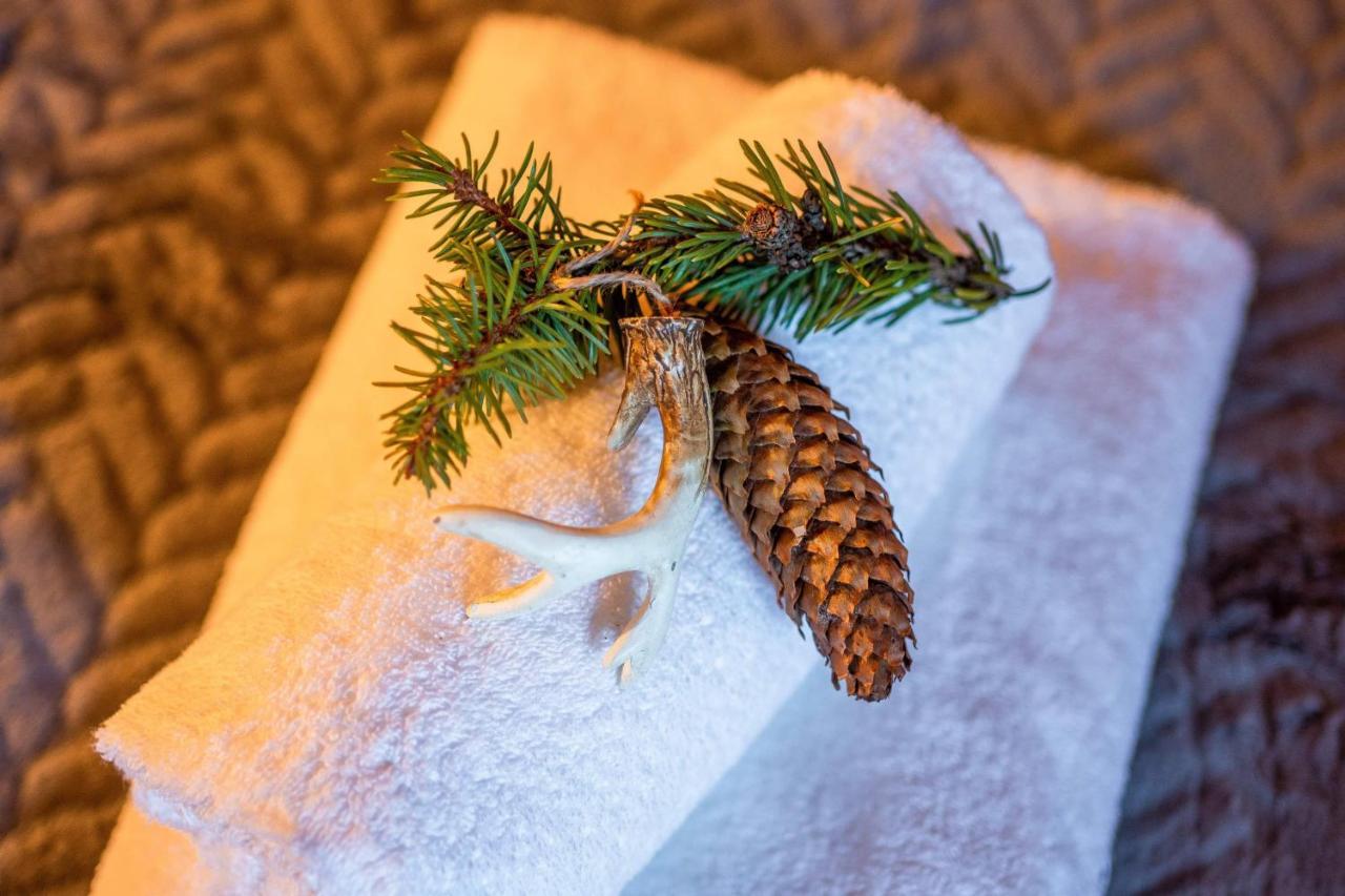 Domki Widokowe Wooden Luxury Chalet & Jacuzzi ซอมบ์ ภายนอก รูปภาพ