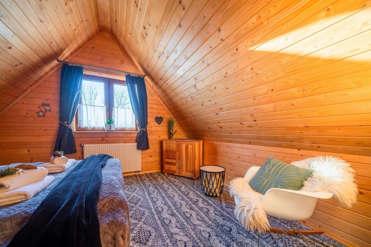 Domki Widokowe Wooden Luxury Chalet & Jacuzzi ซอมบ์ ภายนอก รูปภาพ