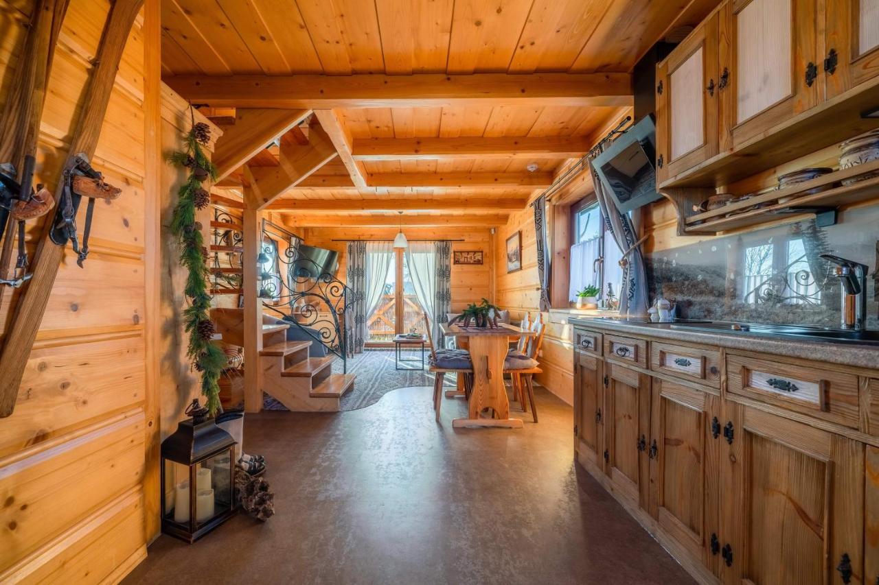Domki Widokowe Wooden Luxury Chalet & Jacuzzi ซอมบ์ ภายนอก รูปภาพ