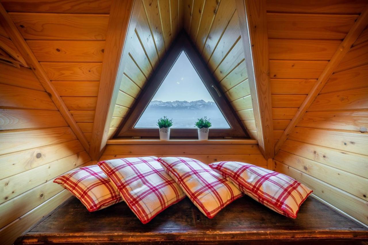Domki Widokowe Wooden Luxury Chalet & Jacuzzi ซอมบ์ ภายนอก รูปภาพ