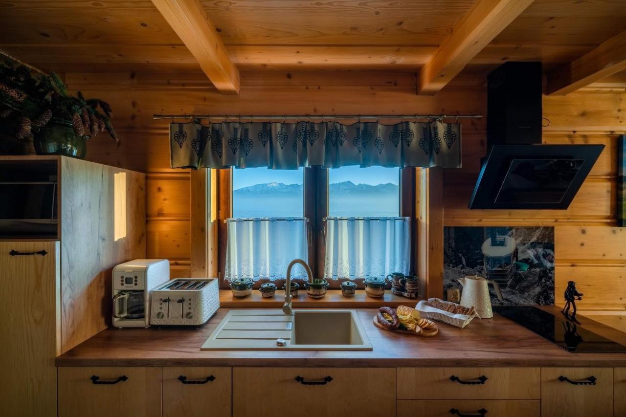 Domki Widokowe Wooden Luxury Chalet & Jacuzzi ซอมบ์ ภายนอก รูปภาพ