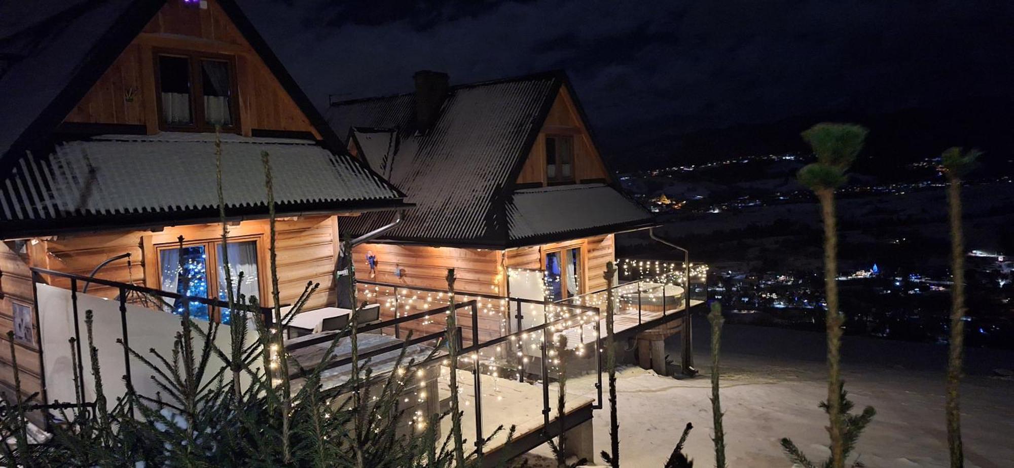 Domki Widokowe Wooden Luxury Chalet & Jacuzzi ซอมบ์ ภายนอก รูปภาพ