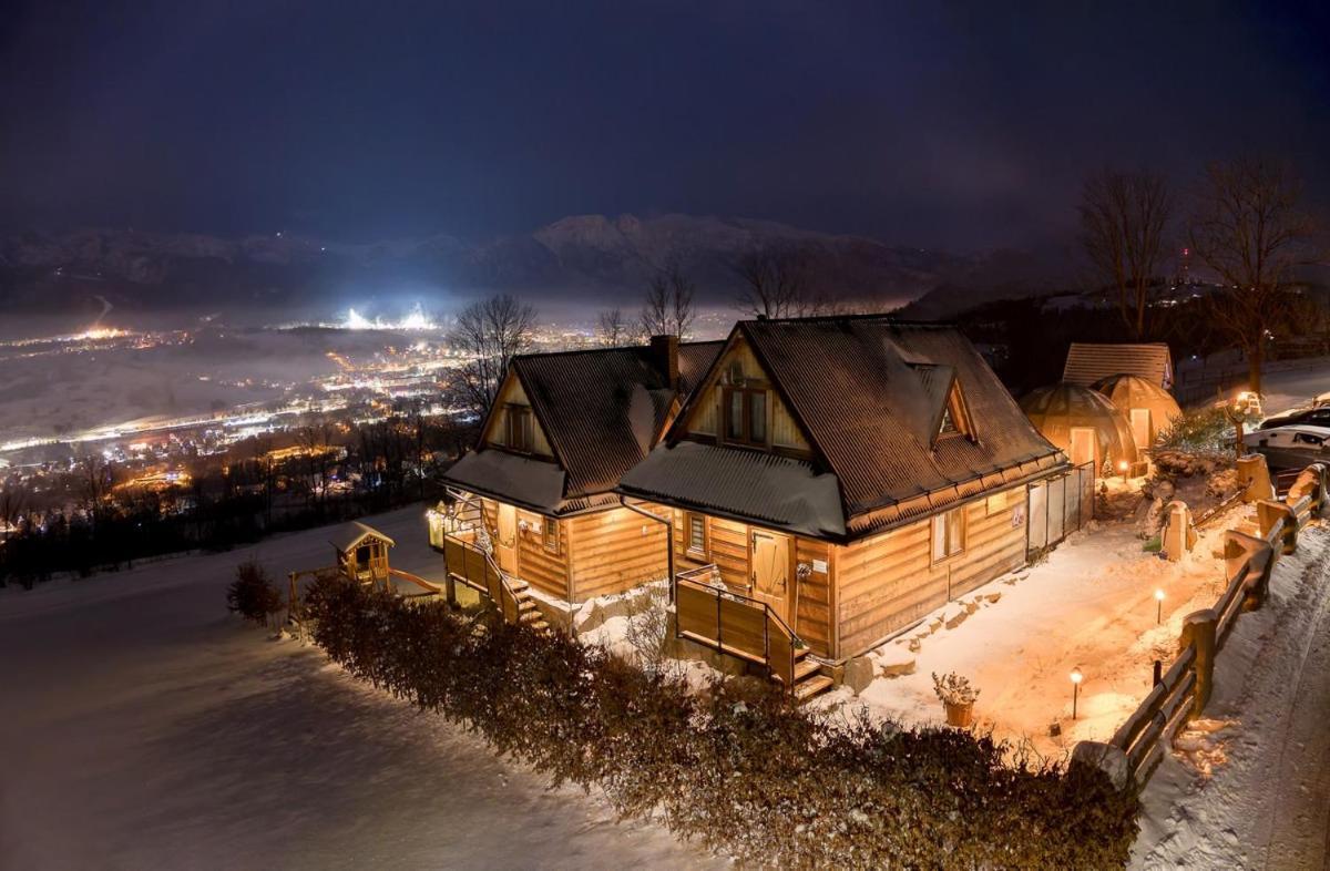 Domki Widokowe Wooden Luxury Chalet & Jacuzzi ซอมบ์ ภายนอก รูปภาพ
